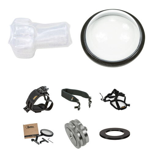 Outex Waterproof Case Camera Cover Kit (Large, 120mm Dome Port for 77mm Threaded Lens, Tripod Compatible)
