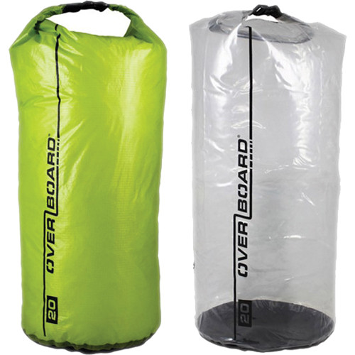 OverBoard Dry Bag Multi-Pack Divider Set (20L, Green and Clear)