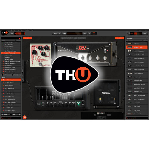 Overloud TH-U - Amplifier Modeling Software (Download)