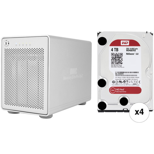 OWC 16TB Mercury Elite Pro Qx2 RAID Solution Kit (4 x 4TB)