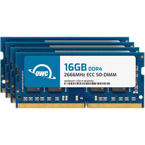 OWC 64GB DDR4 2666 MHz SO-DIMM Memory Kit (4 x 16GB)