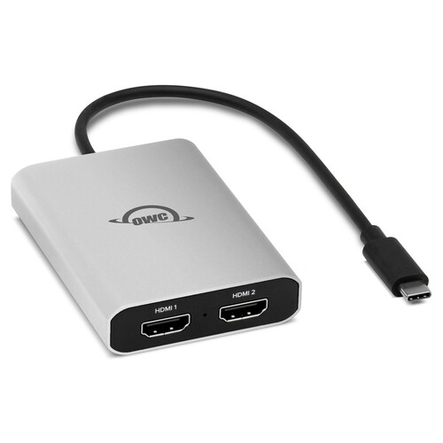 OWC USB-C to Dual HDMI 4K Display Adapter with DisplayLink