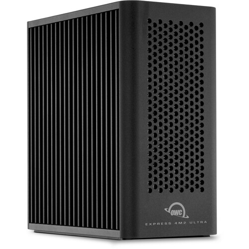 OWC Express 4M2 Ultra 32TB Four-Slot Thunderbolt 5 External Storage Enclosure with SoftRAID (4 x 8TB)