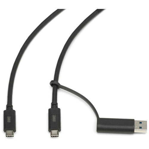 OWC 24" USB Type-C Cable with Tethered USB Type-A Adapter