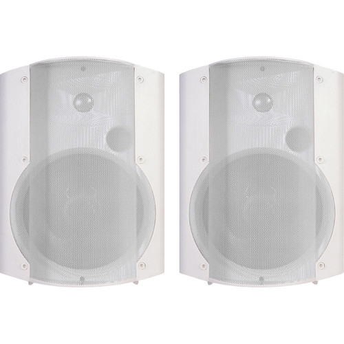 OWI Inc. Surface Mount Speaker Set with 115V Power Supply (White)