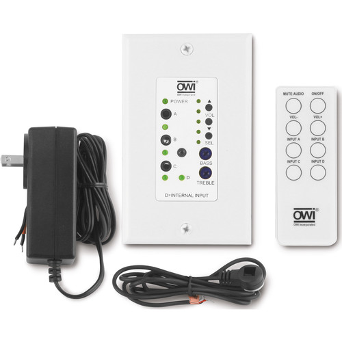 OWI Inc. AMP-IW4S In-Wall Four-Source Digital Mixer and Amplifier