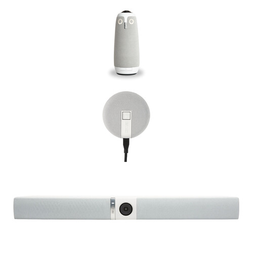 Owl Labs Meeting Owl 3 + Owl Bar Video + Expansion Mic Conferencing Kit