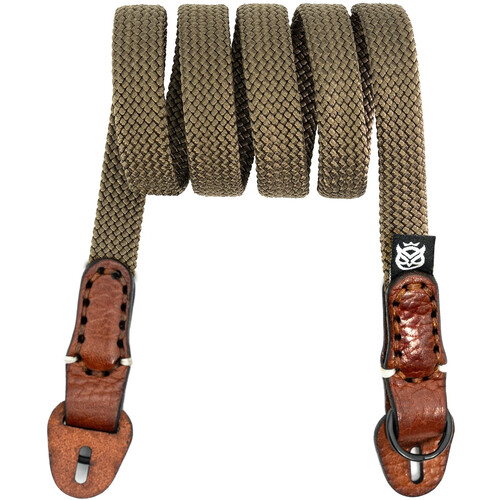 Owlkrown 50" Classic Flat Rope Camera Strap (Outback, Polished Split Ring)