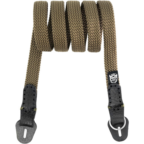 Owlkrown 30" Classic Flat Rope Camera Strap (Reporter, Polished Split Ring)