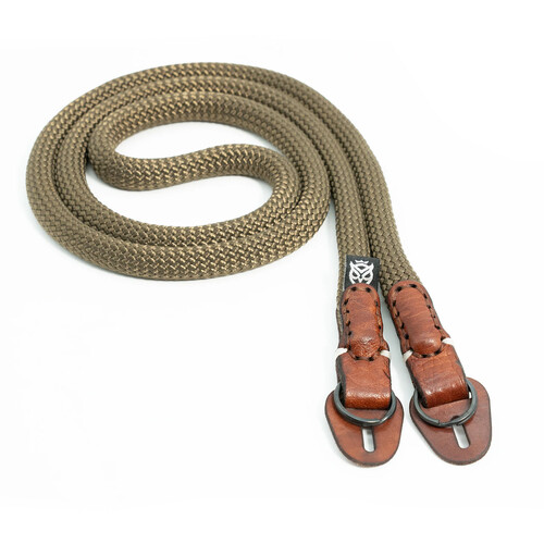 Owlkrown 40" Classic Round Rope Camera Strap (Outback, Polished Split Ring)