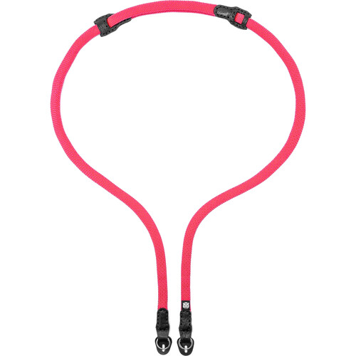 Owlkrown 32-58" TrailFlex Adjustable Camera Strap (Pixel Pink, Polished Split Ring)