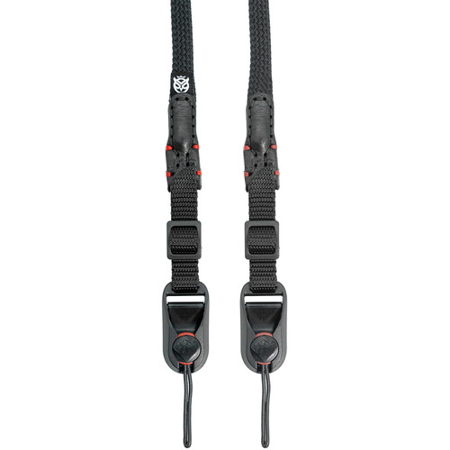 Owlkrown 32-58" TrailFlex Adjustable Camera Strap (Red, Quick Release Attachment)