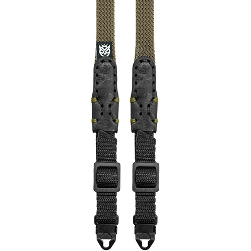 Owlkrown 32-58" TrailFlex Adjustable Camera Strap (Safari, Hassy Clip)