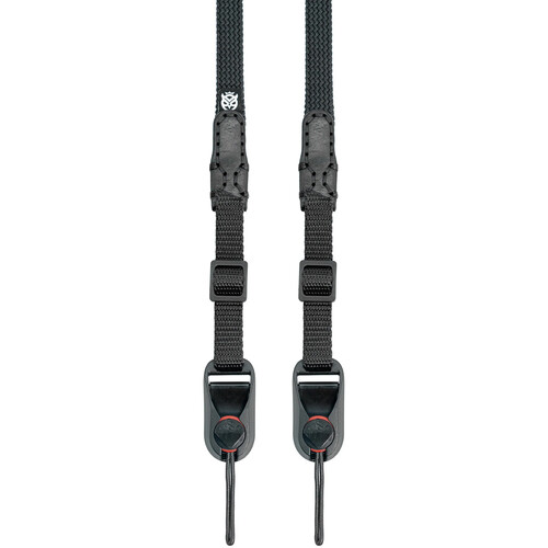 Owlkrown 38-55" TwinPad SL Adjustable Camera Strap (Stealth, Quick Release Attachment)