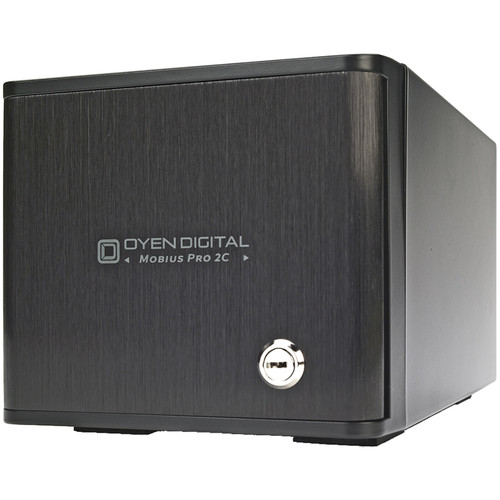 Oyen Digital Mobius Pro 2C 12TB 2-Bay USB 3.1 Gen 2 Type-C RAID Hard Drive Array