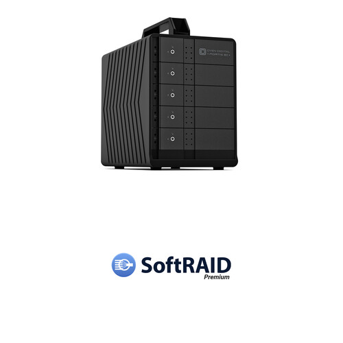 Oyen Digital Fortis 5C 80TB 5-Bay External Drive Array with SoftRAID 8 Premium Kit