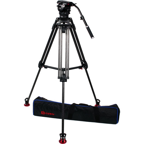OZEN 100CF2 100mm Carbon Fiber Tripod & Agile 12S Fluid Head System (S-Loc)