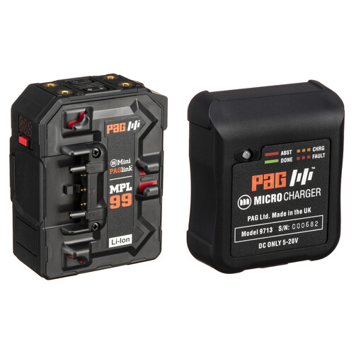 PAG Mini PAGlink MPL99G Battery & Charger Kit (Gold Mount)