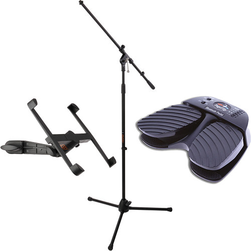 PageFlip iPad Microphone Stand and Wireless Pedal Kit