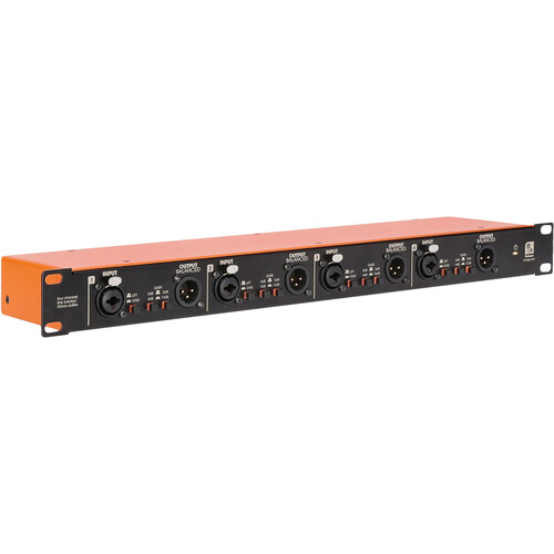 Palmer BRIDGE4A+ 19" 4-Channel Active DI Box with Line Isolation