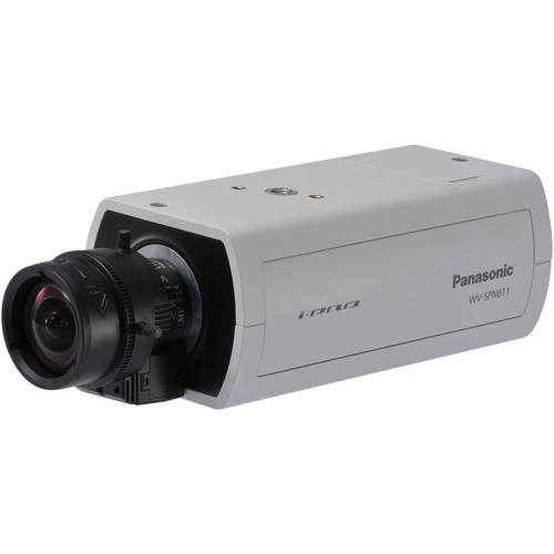 Panasonic 6 Series WV-SPN611 720p Indoor Day/Night PoE Network Box Camera (No Lens, Sail White)