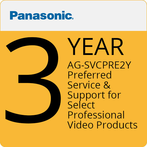 Panasonic 3-Year Preferred Service and Support for Select Professional Video Products