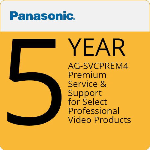 Panasonic AG-SVCPREM4 Premium Service & Support for Select Professional Video Products
