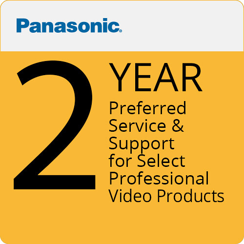Panasonic 2-Year Preferred Service and Support for Select Professional Video Products