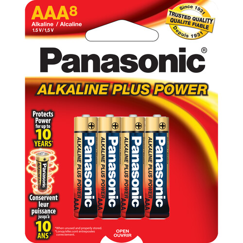 Panasonic AAA Alkaline Plus Power (8-Pack)