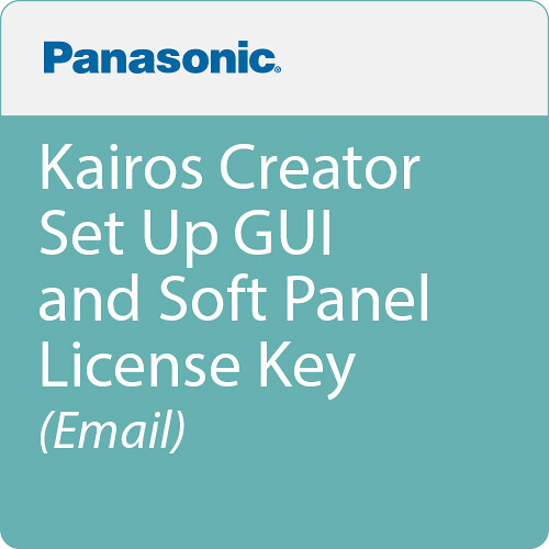Panasonic KAIROS Creator Setup GUI & Soft Panel License Key for KC100 (Email Delivery)
