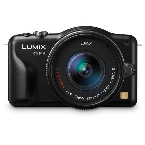 Panasonic Lumix DMC-GF3 Digital Camera with 14-42mm Lens Kit (Black)