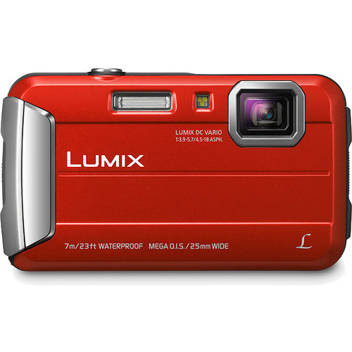 Panasonic Lumix DMC-TS25 Digital Camera (Red)