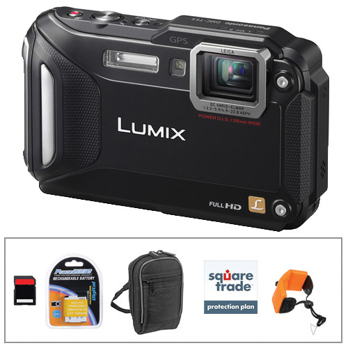 Panasonic Lumix DMC-TS5 Digital Camera Deluxe Kit (Black)