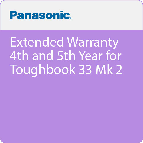 Panasonic 4th and 5th Year Extended Warranty for Toughbook 33 Mk 2