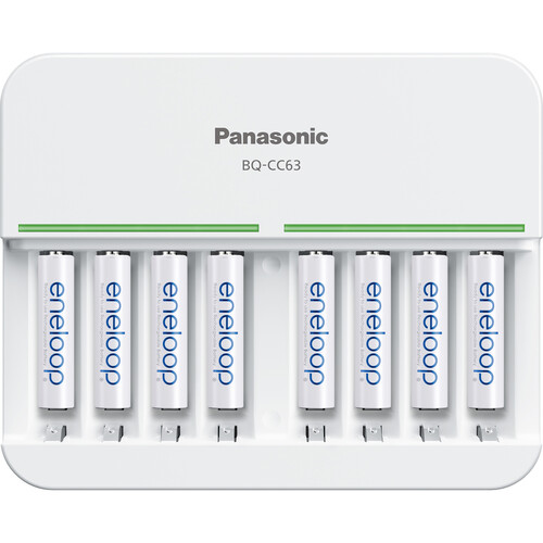 Panasonic eneloop Rechargeable Ni-MH Batteries K-KJ63M3A8BA B&H