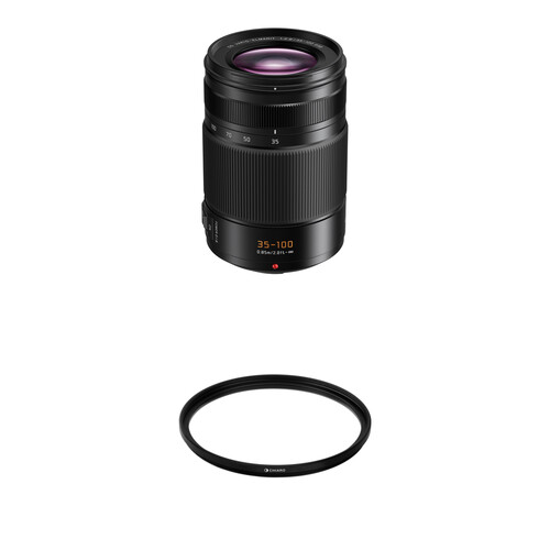 Panasonic Leica DG Vario-Elmarit 35-100mm f/2.8 POWER O.I.S. Lens with UV Filter Kit