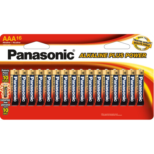 Panasonic AAA Alkaline Plus Power (16-Pack)