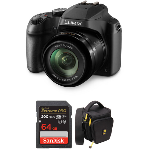 Teleobiettivo E Grandangolo FZ80 Kit 2 Obiettivi Per Panasonic Lumix DC-FZ80 - Teleobiettivo E Grandangolare, Nuovo Obiettivo Grandangolo Per Lumix DC- FZ80