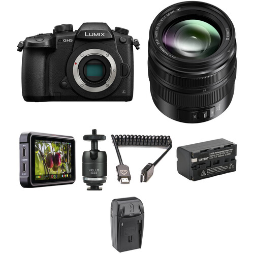 Panasonic Lumix GH5 Mirrorless Camera with 12-35mm Lens and Ninja V Kit