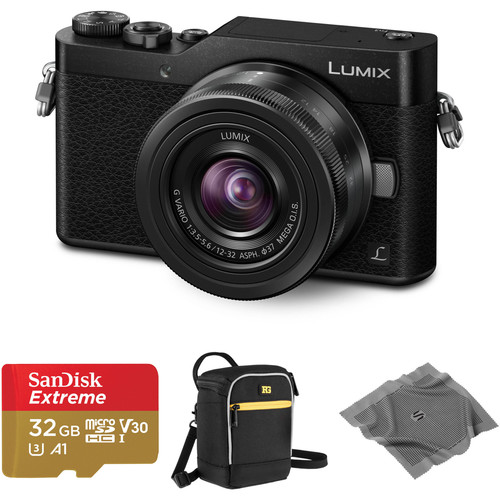 Panasonic Lumix DC-GX850 Mirrorless Micro Four Thirds Digital Camera with 12-32mm Lens and Accessories Kit (Black)