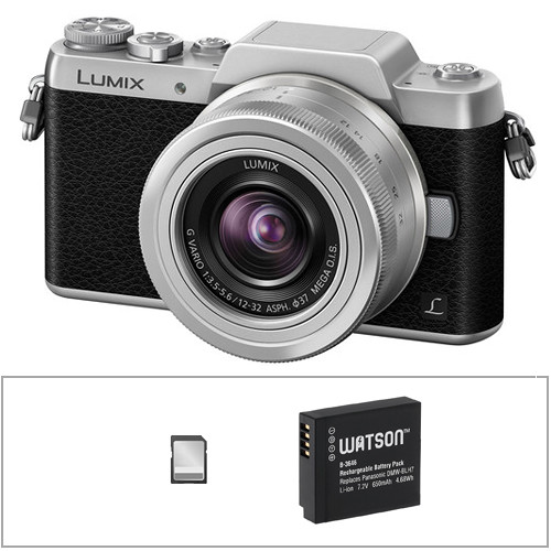 Panasonic Lumix DMC-GF7 Mirrorless Micro Four Thirds Digital Camera with 12-32mm Lens Basic Kit (Black and Silver)