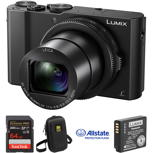 Panasonic Lumix DMC-LX10 Digital Camera Deluxe Kit