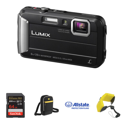 Panasonic Lumix DMC-TS30 Digital Camera Deluxe Kit (Black)