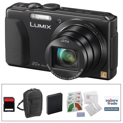 Panasonic LUMIX DMC-ZS30 Digital Camera Deluxe Accessory Kit (Black)