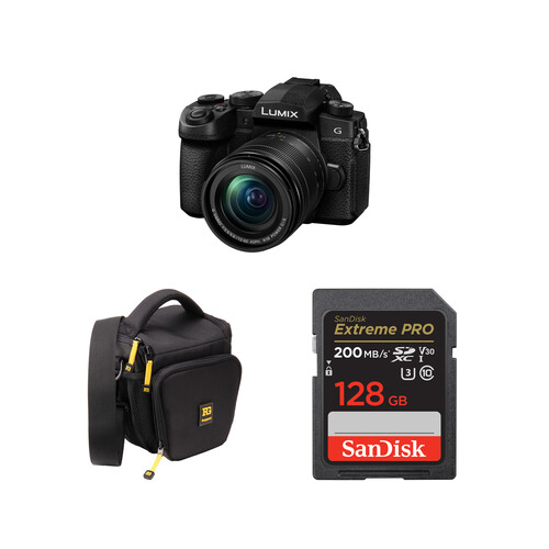 Panasonic LUMIX G95 Hybrid Mirrorless Camera with 12-60mm Lens with Accessory Kit