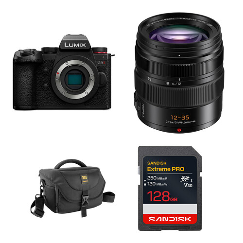 Panasonic LUMIX G9 II Mirrorless Camera with 12-35mm f/2.8 Lens and Basic Bundle (Black)