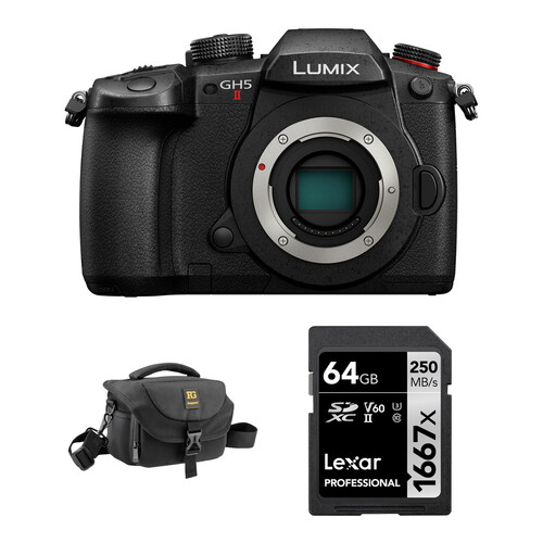 Panasonic LUMIX GH5 II Mirrorless Camera with Basic Bundle