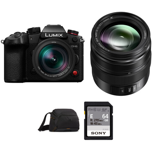 Panasonic Lumix GH6 Mirrorless Camera with 12-35mm & 12-60mm Lenses Kit