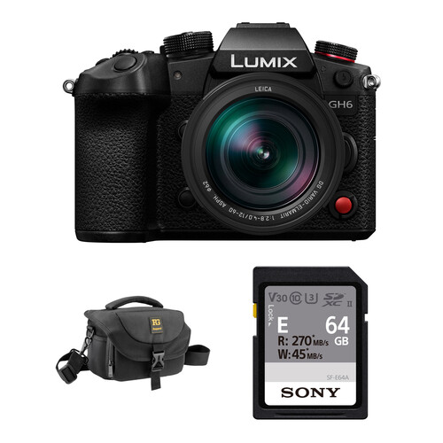 Panasonic Lumix GH6 Mirrorless Camera with 12-60mm Lens and