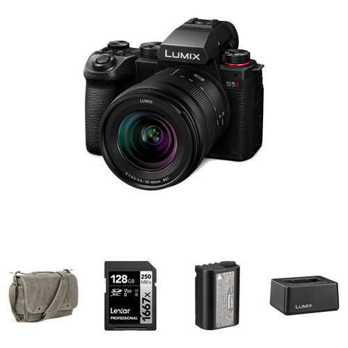 Panasonic Lumix S5 II Mirrorless Camera with 20-60mm f/3.5-5.6 Lens and Essentials+ Kit (Black)